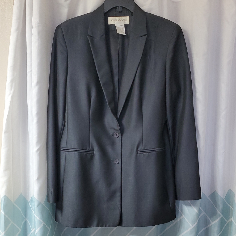 Jones New York Black Blazer Professional Tailoring